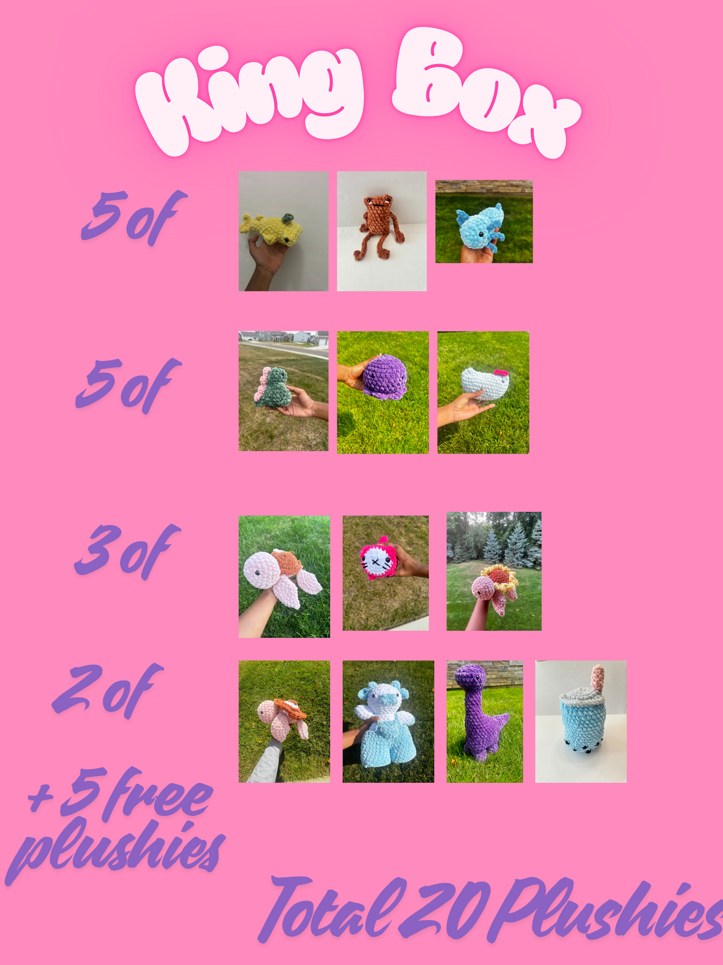 Crochet Plushie Surprise Boxes - Colossal Savings Pack